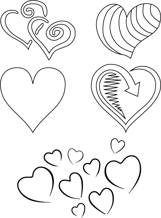 Download Hearts Coloring Pages | Valentine Hearts | Kids Zone at ...